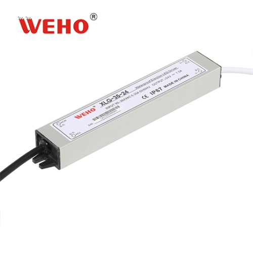 Waterproof IP67 Single Output Switching Power Supply AC 95-264V DC 12V 24V 36V 48V 35W LED Driver